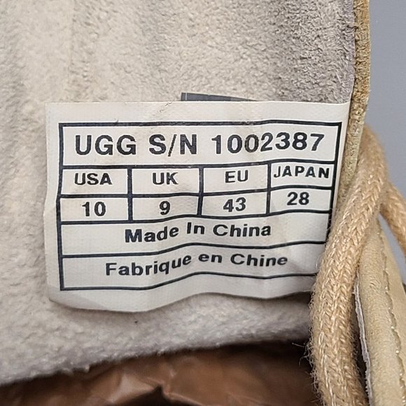 UGG Shoes Mens Size 10 Tan Klayton Lace Up Oxford Classic Preppy - Picture 11 of 13